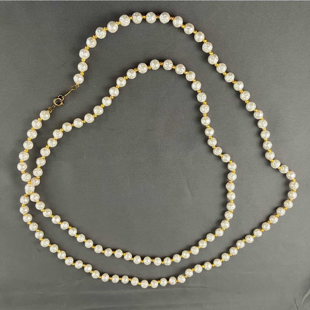 VTG Freirich Long Beaded Necklace 25” drop EXC Condition - marked